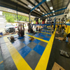PVC Garage Interlocking Flooring- Willow Leaf Pattern