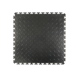 PVC Garage Interlocking Flooring- Willow Leaf Pattern